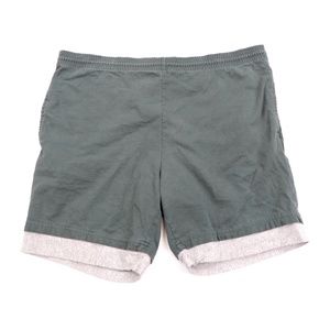 90s Streetwear Distressed 2 in 1 Cotton Shorts USA